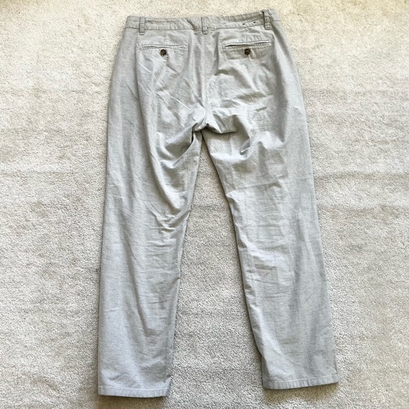 BONOBOS LIGHT GRAY PANTS SIZE 34x30 SLIM MINIMALIST SPRING SUMMER CASUAL - Picture 3 of 6